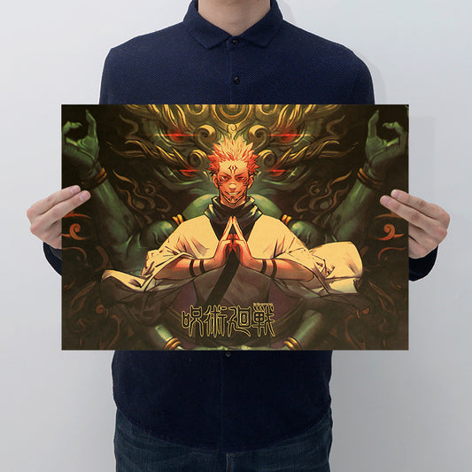 Red Gojo Namaste Poster 50*35.5cm