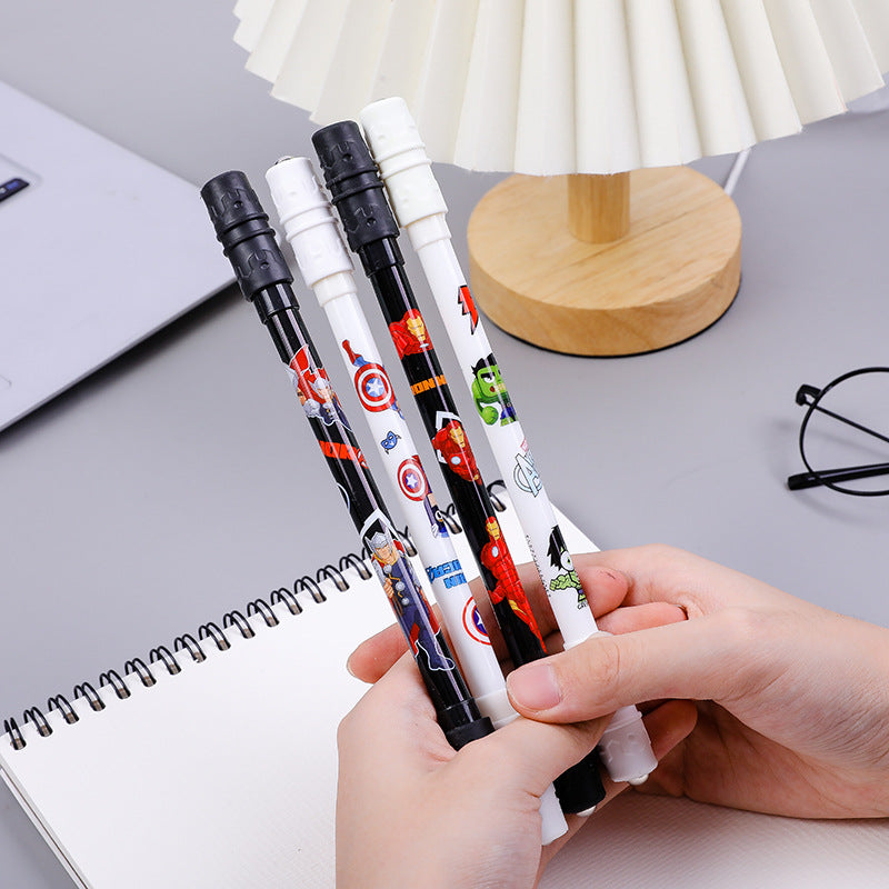 Set of 12 Superhero Rotating Pens