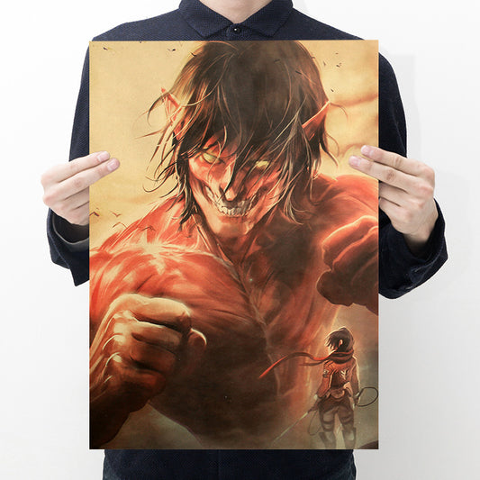 20 pcs - Attack On tittan Eren Poster