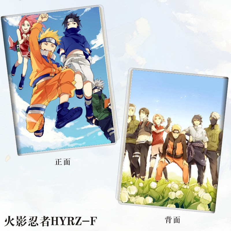 Set of 2 - Plastic cover diary Natuto Kakashi