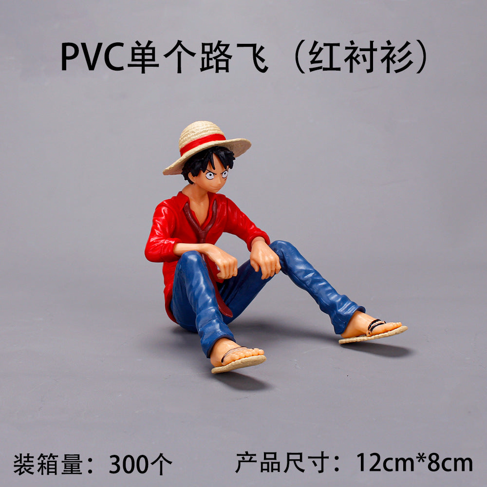 Luffy Action Figure red /black