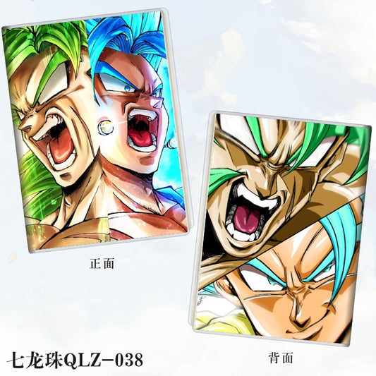 Set of 2 - Plastic cover diary Two face DBZ