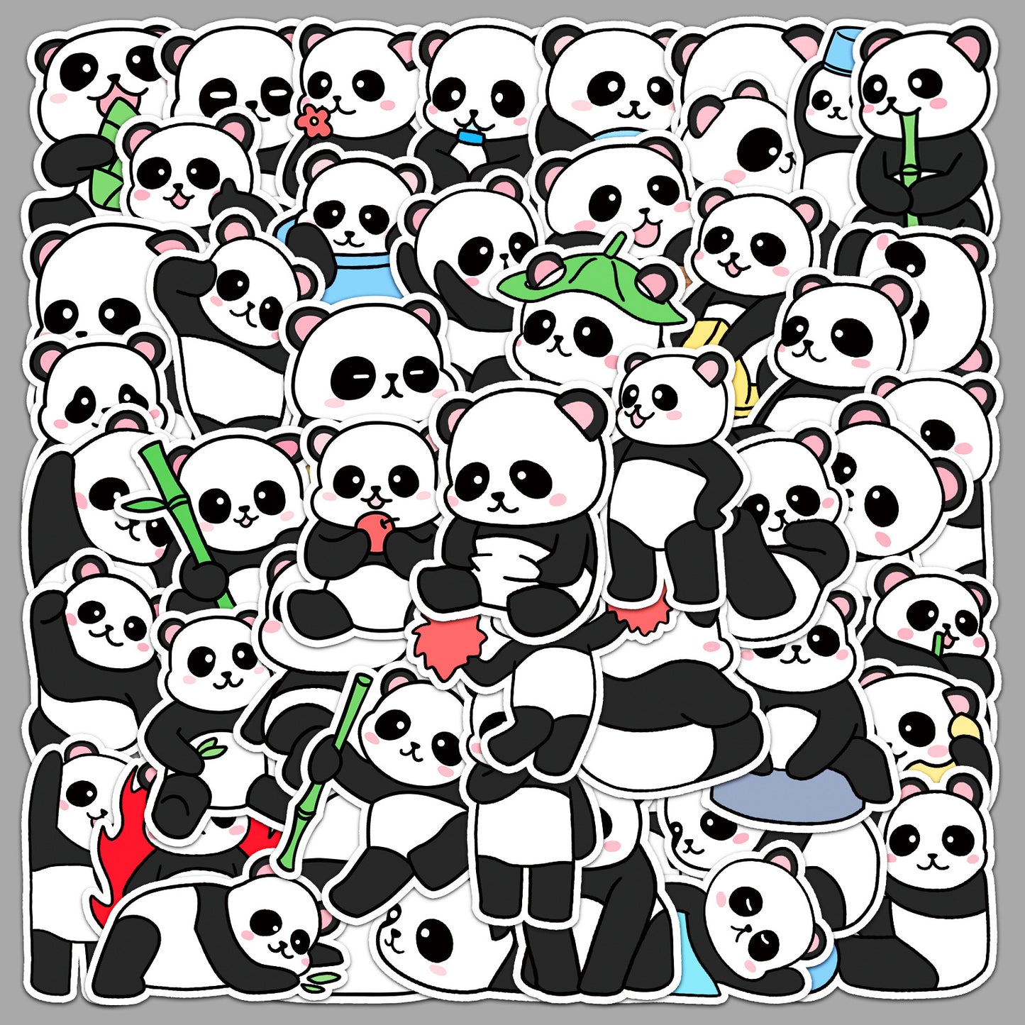 panda Stickers set of 50