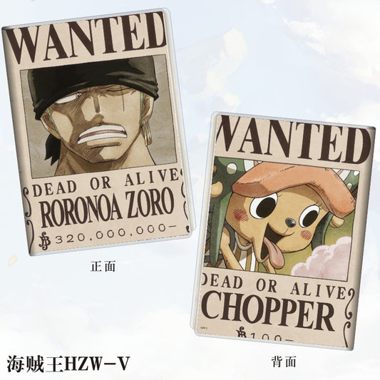 Set of 2 - Plastic cover diary zoro wanted
