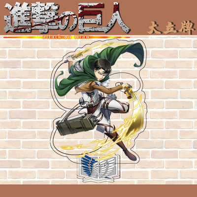 Set of 2 - Acrylic Standee Attack on tittan - attack mode