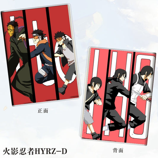 Set of 2 - Plastic cover diary Natuto Itachi strips
