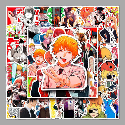 chainsawman Stickers set of 50 ( Pack of 2 ) - Net price - 70