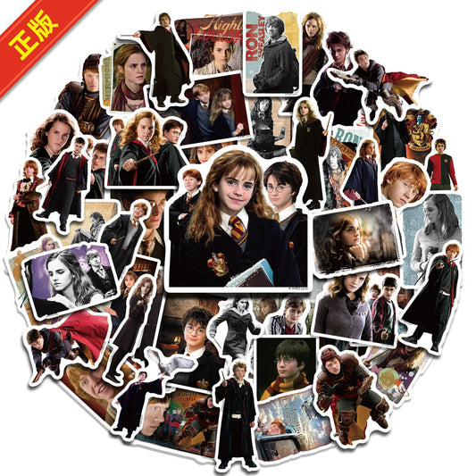 50 Harry Potter movie character stickers HP anime character theme book DIY material suitcase stickers