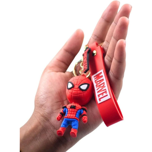 Spiderman standing Rubber keychain