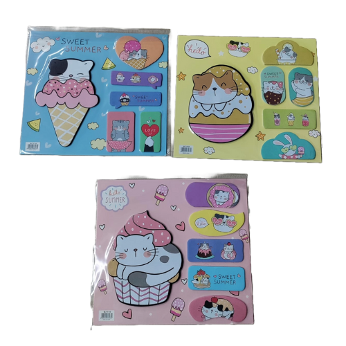 3 pcs Jumbo Cute Sticky Notes (unit price 45)
