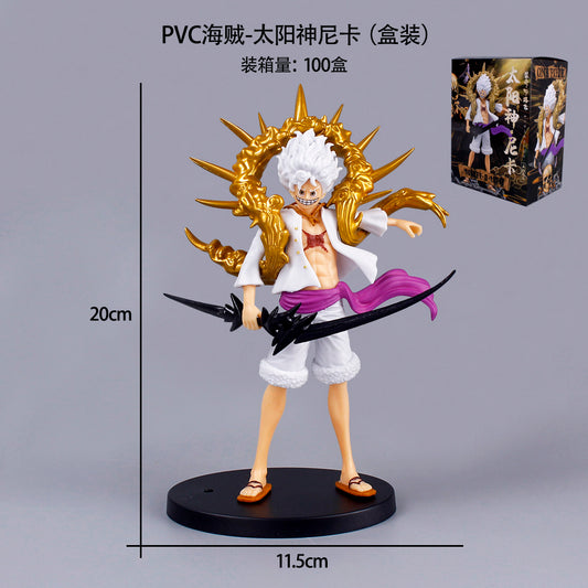 Anime One Piece Luffy Gear 5 with box Standing Figurine Monkey D Luffy