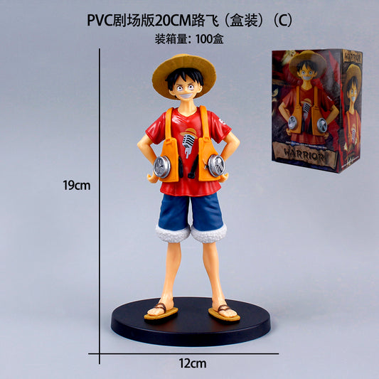 Luffy Standing New Figure 20 cm Blue Shorts with box