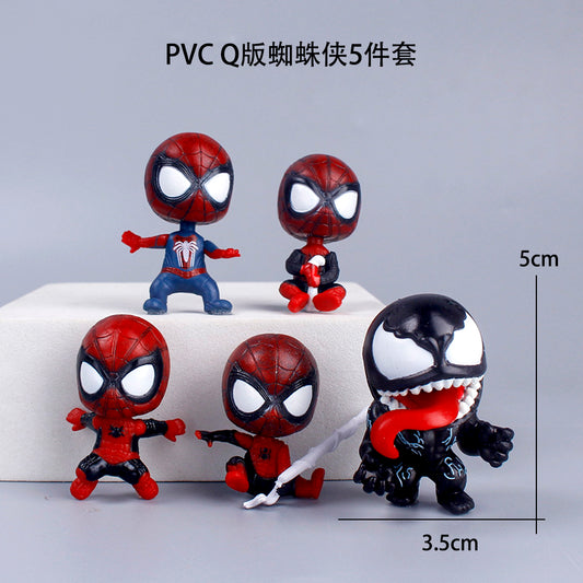 Small Cute Venom Set of 5 Figure Set