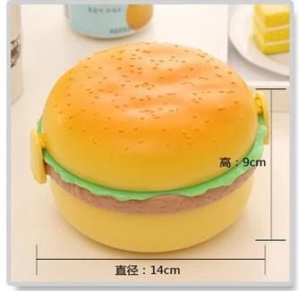 Burger shape lunch box ( Pack of 3 )
