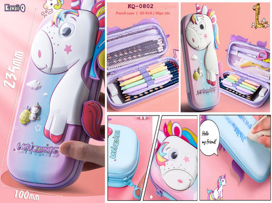 UNICORN 3D PENCIL BOX 0802