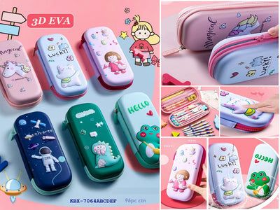 Mix design 3d pencil kits Dino / space / kitty