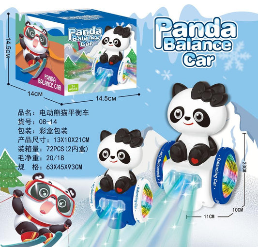 Panda balance car musical toy
