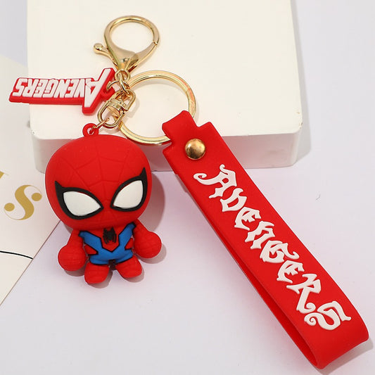 Happy Spiderman heavy Rubber keychain