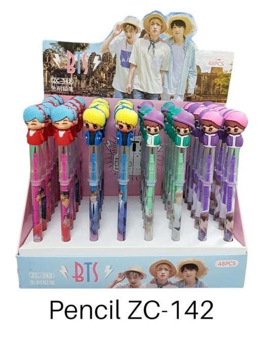 bts boys pencil  pack of 48 pcs