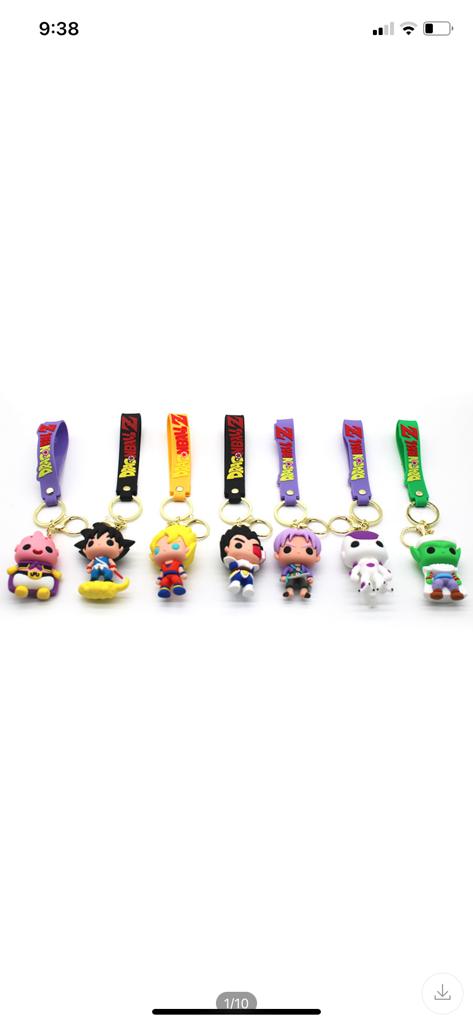 Mini Dbz Family rubber keychain