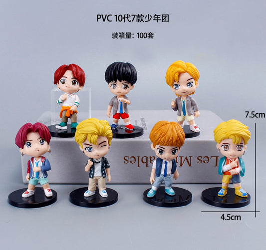 BTS set of 7 figures model 2