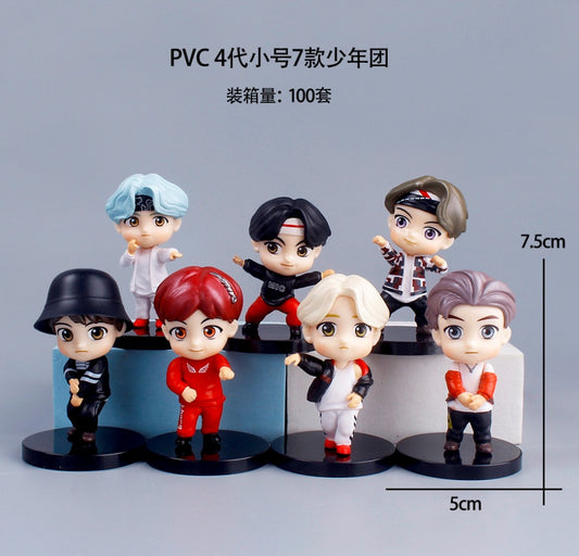 Bts set of 7 figures model 5
