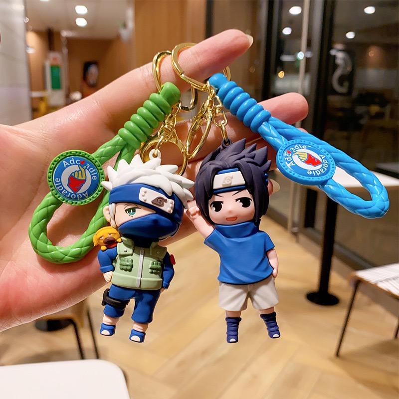 Sasuke/ kakashi rubber keychain