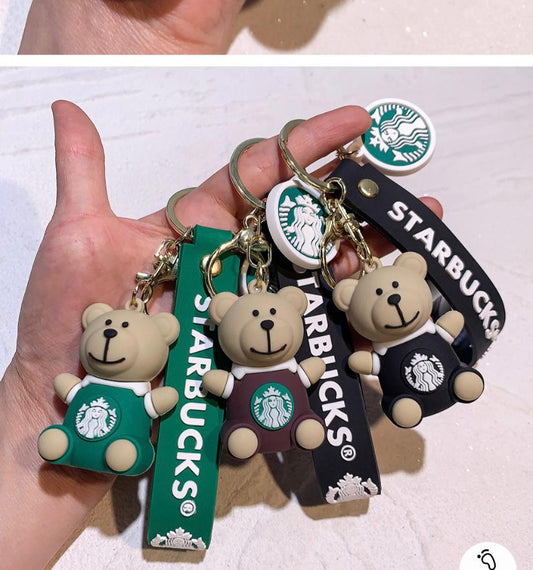Starbucks Teddy Rubber keychain