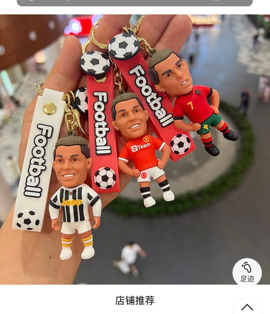 Ronaldo Rubber keychain