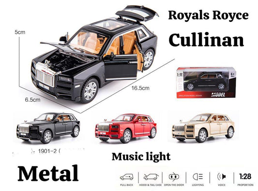 Royals royce Metal diecast car with light & music