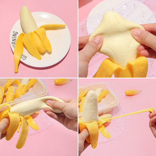 6 pc - Banana Squeeze Toy