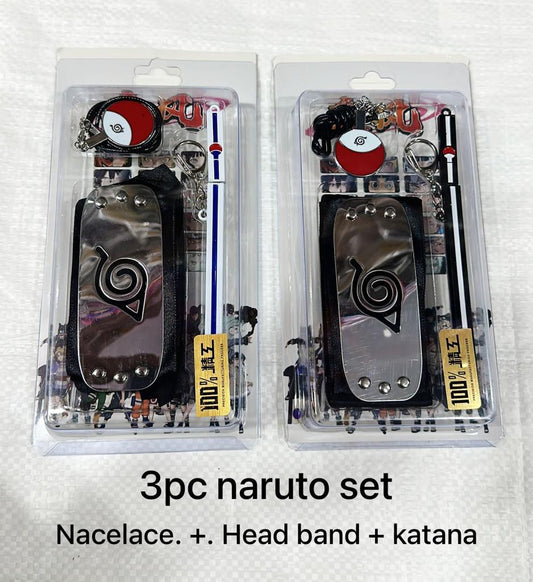 3 pc Natuto accessories set