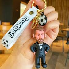 Messi in suit Rubber keychain