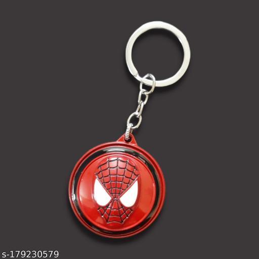 Spiderman Rotating face keychain